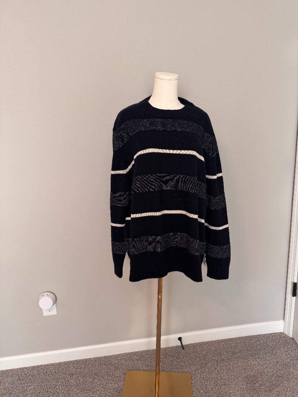 lululemon Relaxed-Fit Knit Sweater XL True Navy Bone NWT